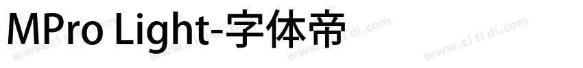 MPro Light字体转换